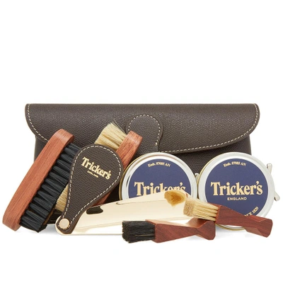 Shop Tricker's Travel Kit In Brown