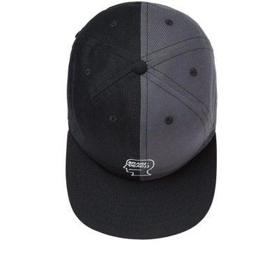 Shop Brain Dead Split Colour Logo Cap In Black