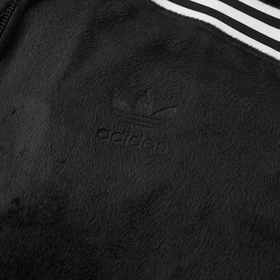 Shop Adidas Originals Adidas Velour Bb Track Top In Black