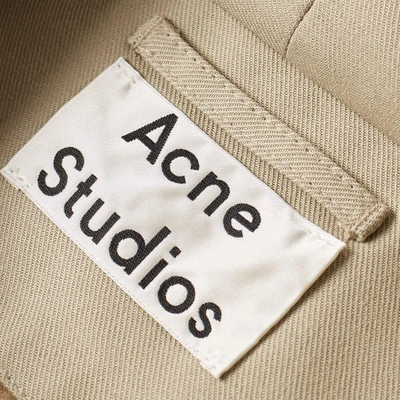 Shop Acne Studios Melt Twill Short Parka In Neutrals