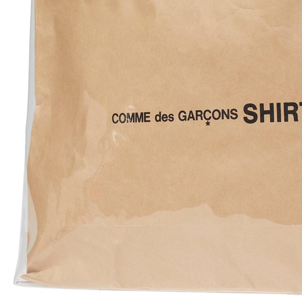 comme des garcons shirt pvc kraft paper messenger tote bag