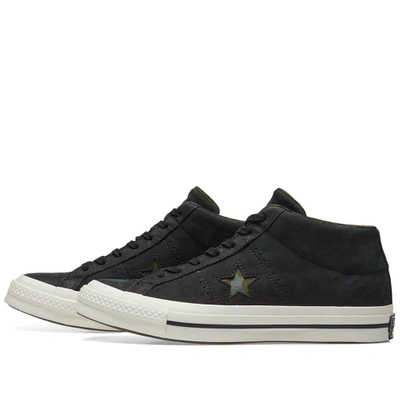 Shop Converse One Star Mid Camo Pack In Black
