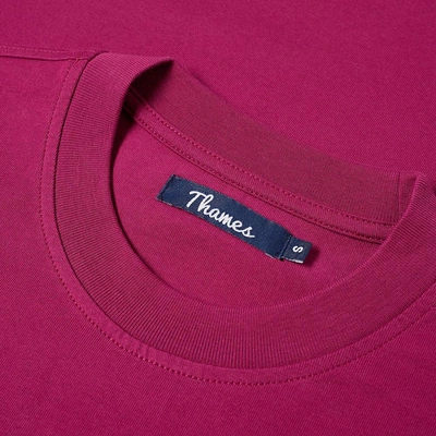 Shop Thames Long Sleeve Infinity Plaque Tee In Pink
