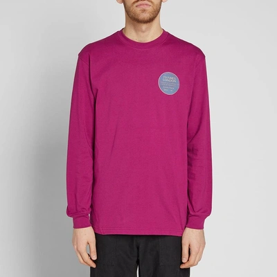 Shop Thames Long Sleeve Infinity Plaque Tee In Pink