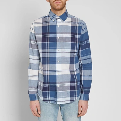 Shop Gant Rugger Selvedge Shirt In Blue
