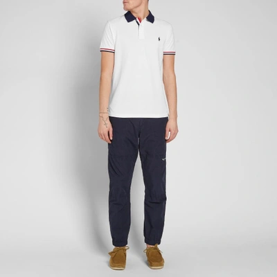 Shop Polo Ralph Lauren Contrast Colour Polo In White