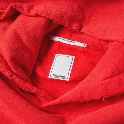 Shop Liberaiders Box Logo Popover Hoody In Red