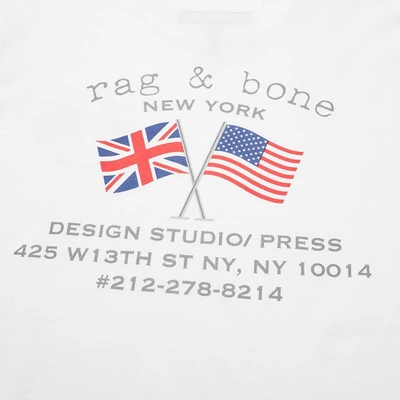 Shop Rag & Bone Flag Tee In White