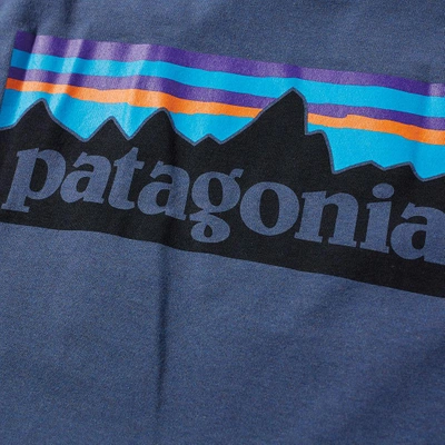 Shop Patagonia P-6 Logo Responsibili-tee In Blue