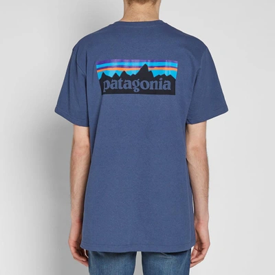 Shop Patagonia P-6 Logo Responsibili-tee In Blue