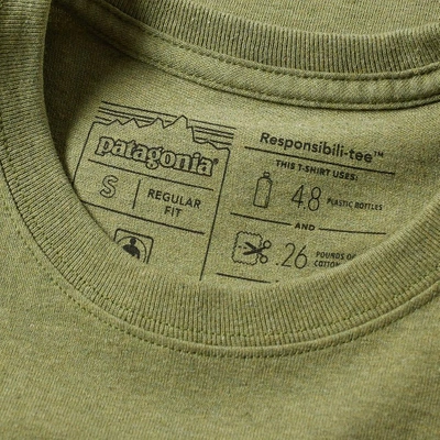 Shop Patagonia P-6 Logo Responsibili-tee In Green