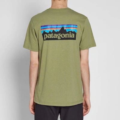 Shop Patagonia P-6 Logo Responsibili-tee In Green