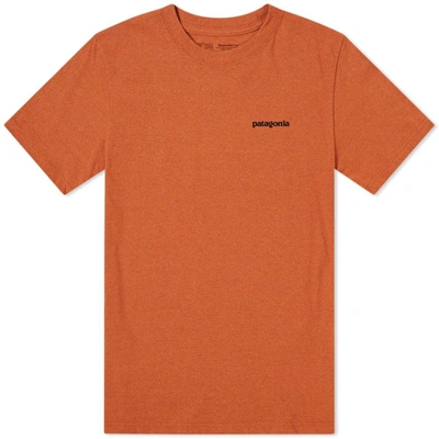 Shop Patagonia P-6 Logo Responsibili-tee In Orange