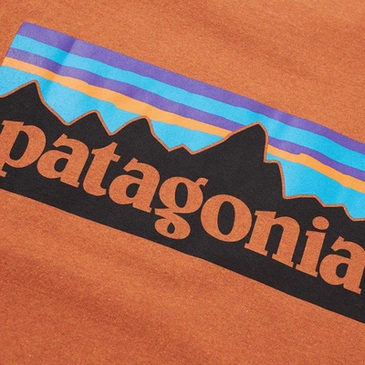 Shop Patagonia P-6 Logo Responsibili-tee In Orange