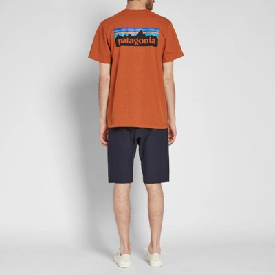 Shop Patagonia P-6 Logo Responsibili-tee In Orange