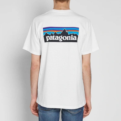 Shop Patagonia P-6 Logo Pocket Responsibili-tee In White