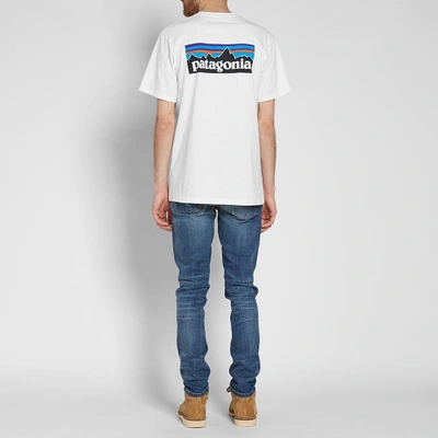 Shop Patagonia P-6 Logo Pocket Responsibili-tee In White