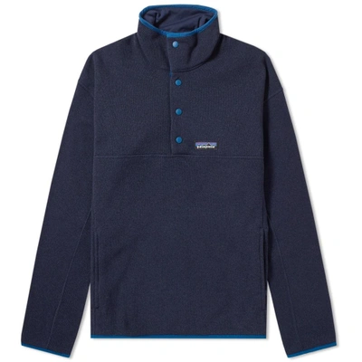 Shop Patagonia Lightweight Better Sweater Marsupial Pullover In Blue