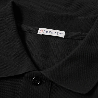 Shop Moncler X Craig Green Reflective Cutout Logo Polo Shirt In Black
