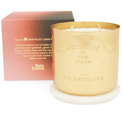 Shop Tom Dixon Eclectic Orientalist Candle In Gold
