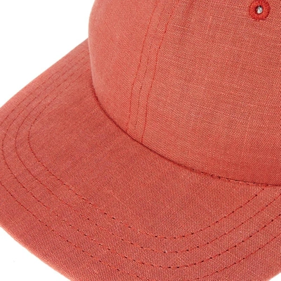 Shop Maple Linen Mesa Cap In Red
