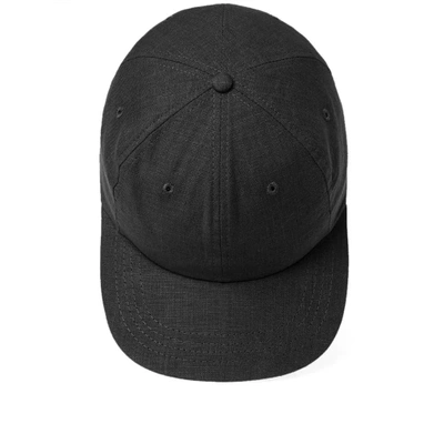 Shop Maple Linen Mesa Cap In Black