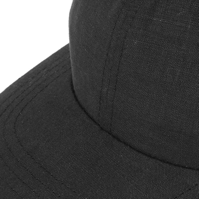 Shop Maple Linen Mesa Cap In Black