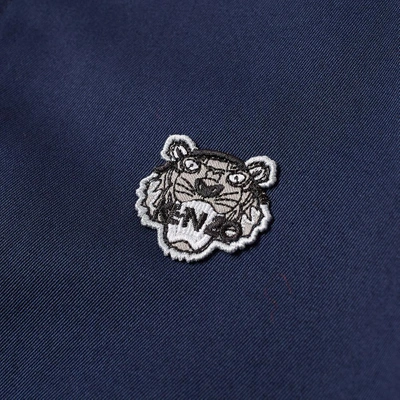 Shop Kenzo Reversible Tiger Logo Harrington Jacket In Blue