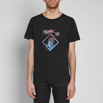 Shop Saint Laurent Paradise Trip Tee In Black