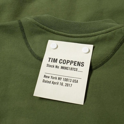 Shop Tim Coppens Ma-1 Bomber Crew Sweat In Green