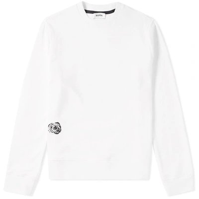 Shop Tim Coppens Rose Moto Crew Sweat In White