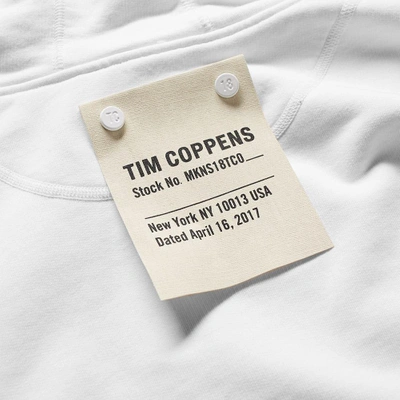 Shop Tim Coppens Ma-1 Bomber Hoody In White
