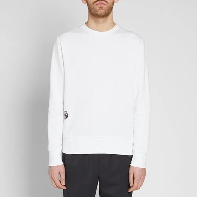 Shop Tim Coppens Rose Moto Crew Sweat In White