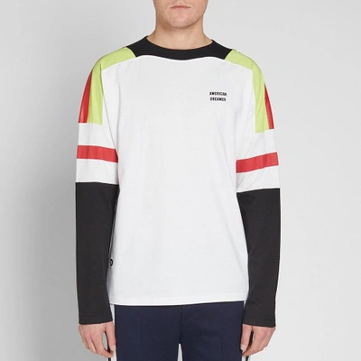 Shop Tim Coppens American Dreamer Moto Long Sleeve Tee In White