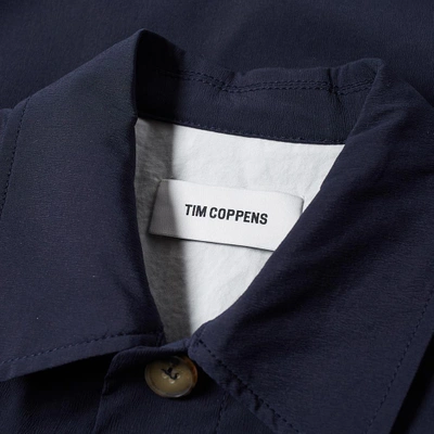 Shop Tim Coppens Drawstring Tech Coach Jacket In Blue