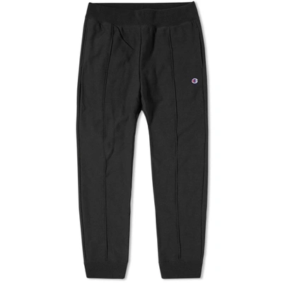 Shop Champion Reverse Weave Cuffed Track Pant In Black