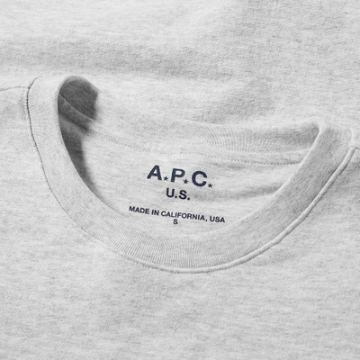 Shop Apc A.p.c. U.s. Star Crew Sweat In Grey