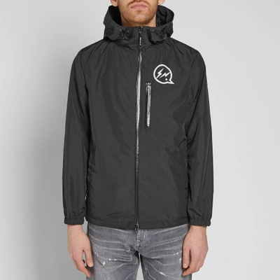 Shop Vanquish Denim By  & Fragment Hooded Jacket In Black