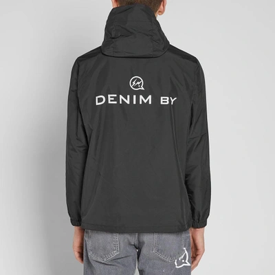 Shop Vanquish Denim By  & Fragment Hooded Jacket In Black