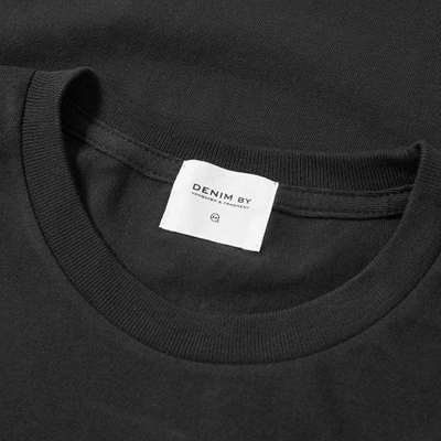 Shop Vanquish Denim By  & Fragment Logo Print Tee In Black