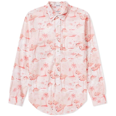 Shop Engineered Garments Button Down 19th Century Shirt In Pink