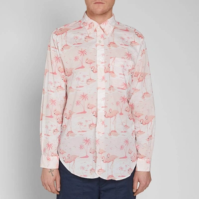 Shop Engineered Garments Button Down 19th Century Shirt In Pink