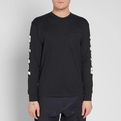 Shop F.c. Real Bristol Long Sleeve Combination Tee In Black