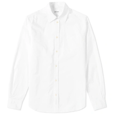 Shop Norse Projects Osvald Classic Poplin Shirt In White