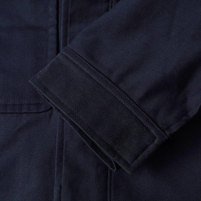 Shop Norse Projects Tyge Broken Twill Jacket In Blue