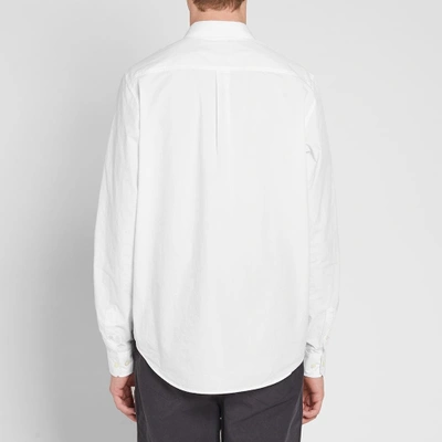 Shop Norse Projects Osvald Classic Poplin Shirt In White