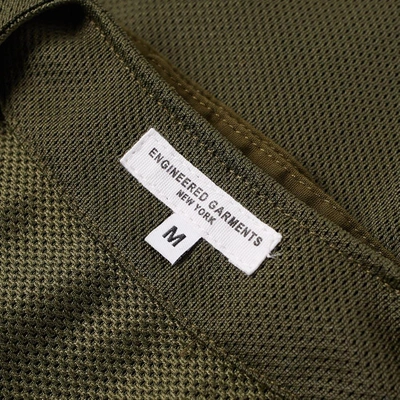 Shop Engineered Garments C-1 Radio Vest In Green