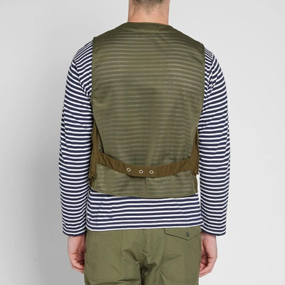 Shop Engineered Garments C-1 Radio Vest In Green