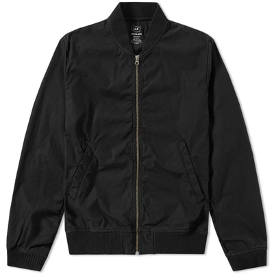 Shop Save Khaki Poplin Bomber Jacket In Black