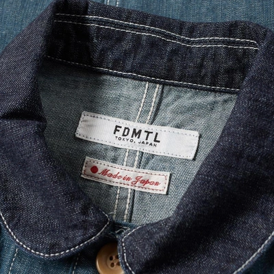 Shop Fdmtl Mspc Coverall Jacket In Blue